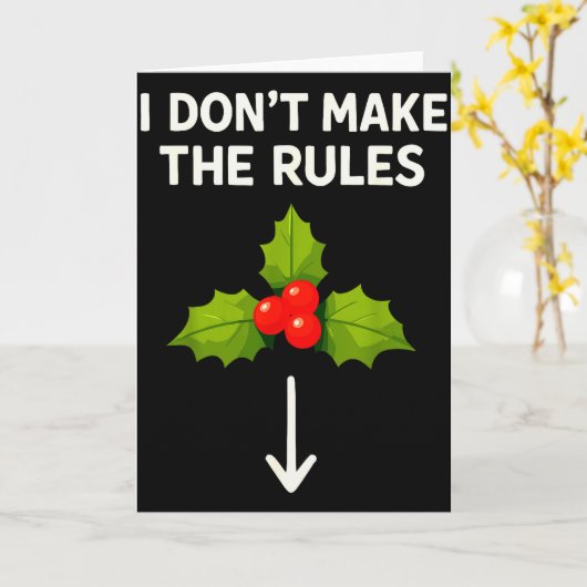 Inappropriate Christmas Shirts Men, Funny Adult Mi Kaart (Gele Bloem)