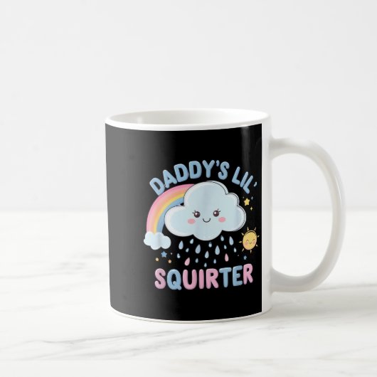 Inappropriate Funny Daddys Lil Squirter Embarring Koffiemok (Rechts)