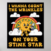 Inappropriate I W Count Wrinkles Funny Humor Men W Poster (Voorkant)