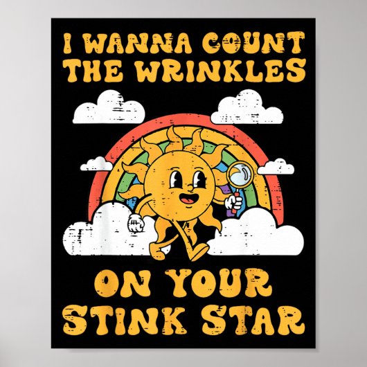 Inappropriate I W Count Wrinkles Funny Humor Men W Poster (Voorkant)