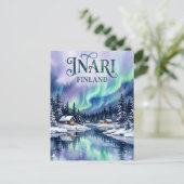 Inari Finland wordt Briefkaart (Staand voorkant)