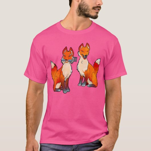 Inari Shrine Foxes T-shirt (Voorkant)