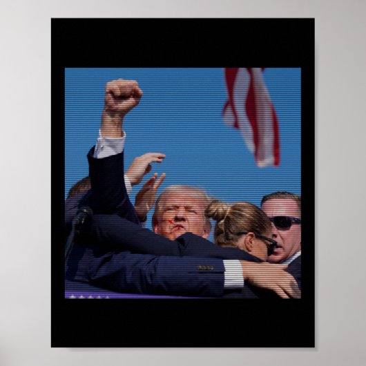 Ination Poging - Trumps Rally in Pennsylvania Poster (Voorkant)