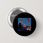 Ination Poging - Trumps Rally in Pennsylvania Ronde Button 5,7 Cm (Voorkant /achterkant)