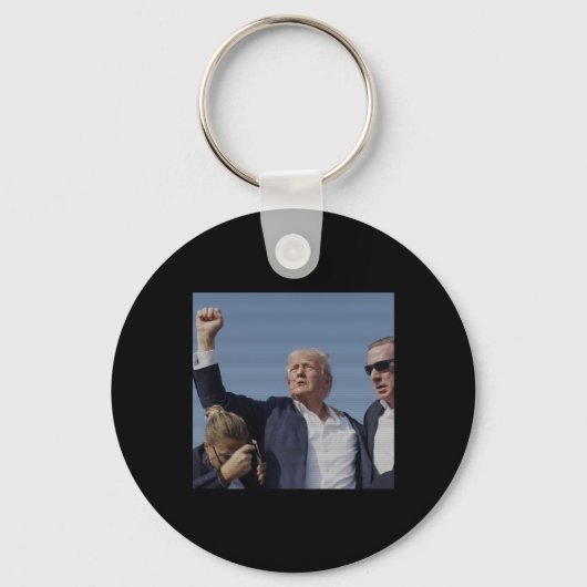 Ination Poging - Trumps Rally in Pennsylvania Sleutelhanger (Voorkant)