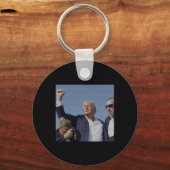 Ination Poging - Trumps Rally in Pennsylvania Sleutelhanger (Voorkant)