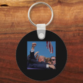 Ination Poging - Trumps Rally in Pennsylvania Sleutelhanger (Voorkant)