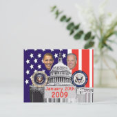 INAUGURAL Jugate Briefkaart (Staand voorkant)