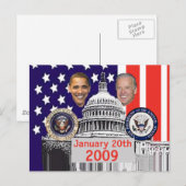 INAUGURAL Jugate Briefkaart (Voorkant / Achterkant)