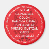 Inaugural Panama Canal GOBI Sailing Magneet (Voorkant)