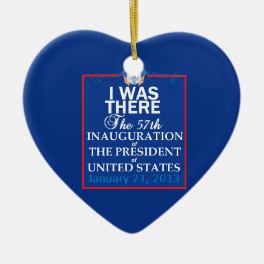 Inaugurale 2013 keramisch ornament (Voorkant)