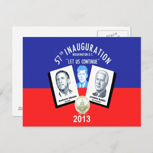 Inaugurale Briefkaart 2013 (Voorkant / Achterkant)