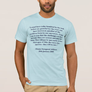 Inaugurale toespraak van Barack Obama van 2009 T-shirt