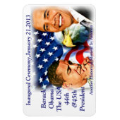 Inauguratie2013, Barack Obama_Premium Flexi magnee Magneet (Verticaal)