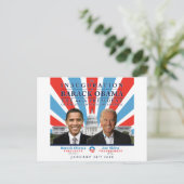 Inauguratie 2009 briefkaart (Staand voorkant)