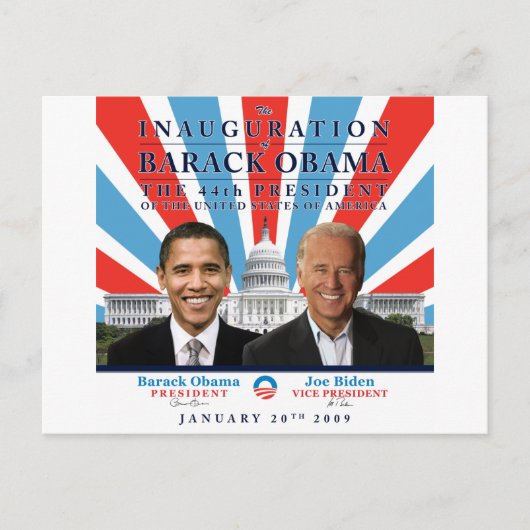 Inauguratie 2009 briefkaart (Voorkant)