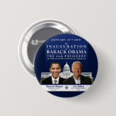 Inauguratie 2009 ronde button 5,7 cm (Voorkant /achterkant)