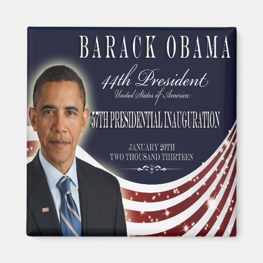 Inauguratie 2013 Obama magneet (Voorkant)