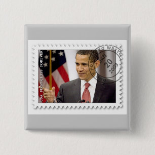 Inauguratie Barack Obama 2009 Vierkante Button 5,1 Cm