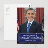 Inauguratie Barack Obama 2013 Briefkaart (Voorkant / Achterkant)