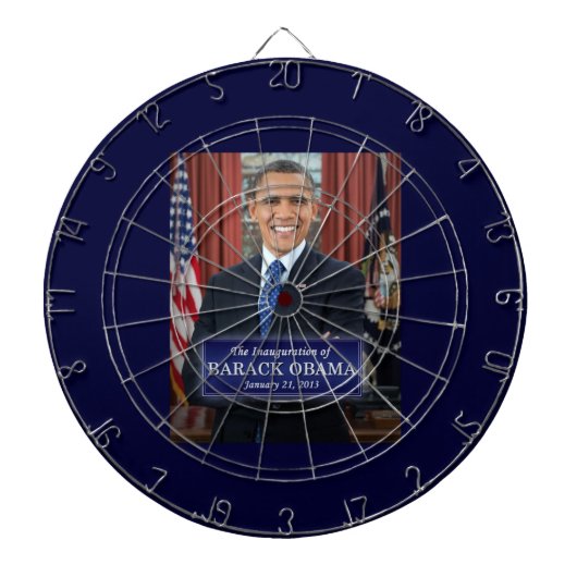 Inauguratie Barack Obama 2013 Dartbord (Voorkant)
