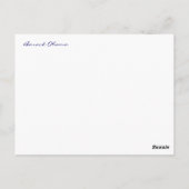 Inauguratie (blanco achterzijde) briefkaart (Achterkant)