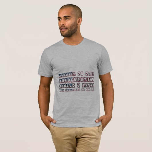 Inauguratie Donald Trump POTUS 20 januari 2017 T-shirt (Voorkant volledig)