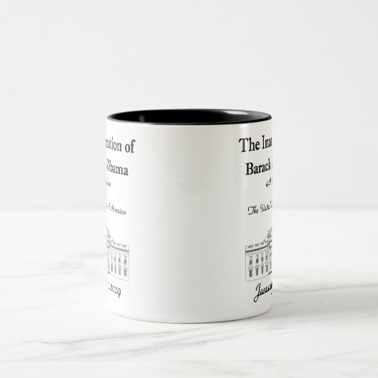 Inauguratie-Mok Tweekleurige Koffiemok (Center)