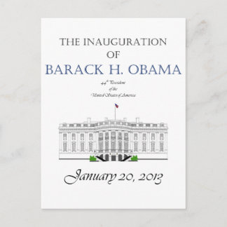Inauguratie Obama 2013 Briefkaart