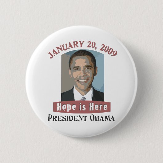 Inauguratie Obama Button (Voorkant)