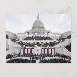 Inauguratie president Barack Obama in 2009 Briefkaart