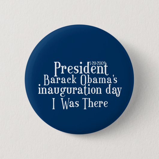 Inauguratie president Obamas Ronde Button 5,7 Cm (Voorkant)