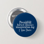 Inauguratie president Obamas Ronde Button 5,7 Cm (Voorkant /achterkant)