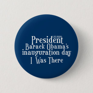 Inauguratie president Obamas Ronde Button 5,7 Cm