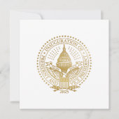 Inauguratie Trump Vance President Logo Kaart (Voorkant)