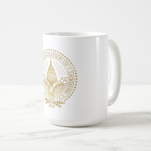 Inauguratie Trump Vance President Logo Koffiemok (Voorkant rechts)