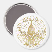 Inauguratie Trump Vance President Logo Magneet (Voorkant / Achterkant)