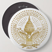 Inauguratie Trump Vance President Logo Ronde Button 6,0 Cm (Voorkant /achterkant)