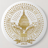 Inauguratie Trump Vance President Logo Ronde Button 6,0 Cm (Voorkant)