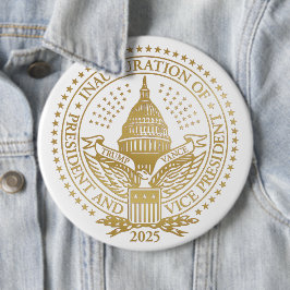Inauguratie Trump Vance President Logo Ronde Button 6,0 Cm