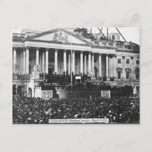 Inauguratie van Abraham Lincoln 4 maart 1861 Briefkaart