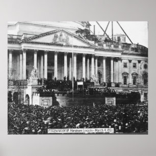 Inauguratie van Abraham Lincoln March 4, 1861 Poster