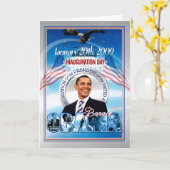 Inauguratie van Barack Obama Kaart (Gele Bloem)