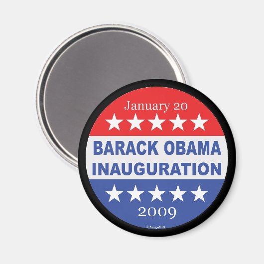 Inauguratie van Barack Obama Magneet (Voorkant / Achterkant)