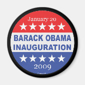 Inauguratie van Barack Obama Magneet (Voorkant)