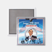 Inauguratie van Barack Obama Magneet (Voorkant / Achterkant)