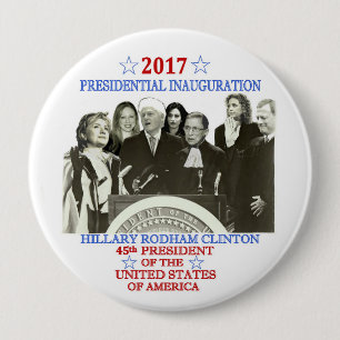 Inauguratie van Hillary 2017 Ronde Button 4,0 Cm