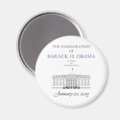 Inauguratie van Obama 2013 Magneet (Voorkant / Achterkant)