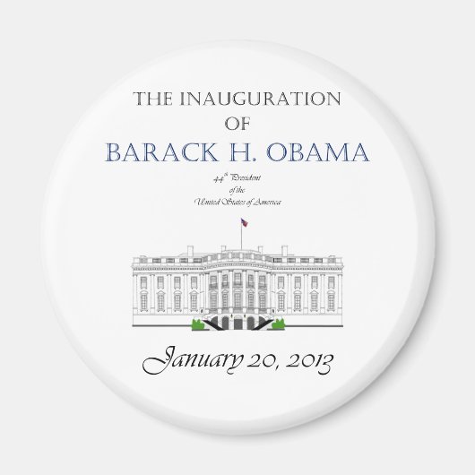 Inauguratie van Obama 2013 Magneet (Voorkant)