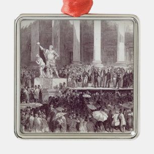 Inauguratie van President Polk: De eed Metalen Ornament